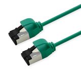 Roline U/FTP patchkabel Cat.8 (Klasse I), dun, LSOH, soepel draad, groen, 1,5 m
