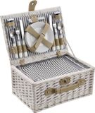 casa.pro Picknickmand voor 4 personen - wit
