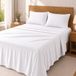 Degrees home 4-delige beddengoedset van polyester microvezel, verstelbaar hoeslaken, laken en kussensloop, bed 180 cm