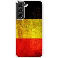 Samsung Bedrukt siliconen hoesje compatibel met Galaxy S22 Plus Drapeau Belgique