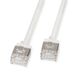 Roline U/FTP DataCenter Patchkabel Cat.6A (Klasse EA), LSOH, dun, extra korte stekker, wit, 5 m