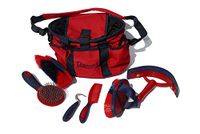 Rhinegold Verzorgingstas met set, rood