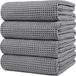 POLYTE Serviette de bain en microfibre avec motif gaufré, rapide, 430 g/m², 76,2 x 152,4 cm