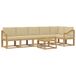 vidaXL - Extérieur - canapé - set - 7 - pcs - Blanc - et - Beige - Polyester