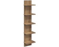 vidaXL Wandplank Artisanaal eiken 22 x 15 x 100 cm Bewerkt hout