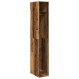 vidaXL Kledingkast - 30x50x200 cm - Oud Hout
