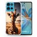 Cokitec Versterkte hoes voor Motorola G75 5G Animal Giraffe Savanne