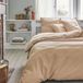Essix - Tout Doux - Effen katoenen hoeslaken 180x200 cm Beige