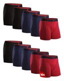 DANISH ENDURANCE Bamboe Boxershorts - Comfortabel Ademend Ondergoed - Heren - 10 paar - M