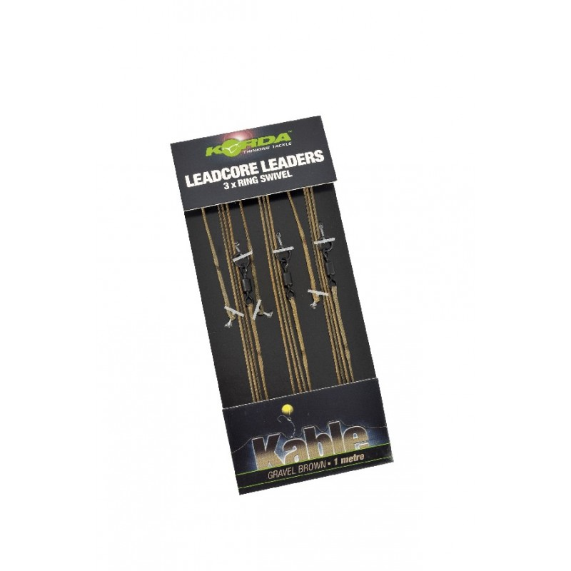 Korda Leadcore Leader Ring Swivel Weed/Silt