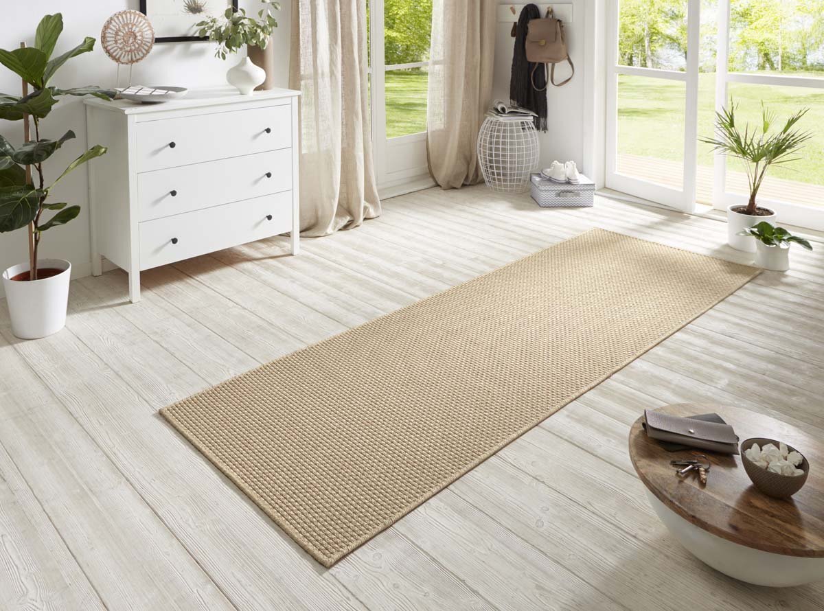BT Carpet Loper sisal-look binnen & buiten Nature - beige 80x350 cm