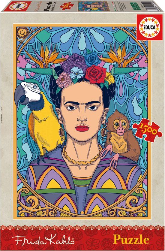 EDUCA - Legpuzzel - 1500 stukjes - Frida Kahlo - Multicolor