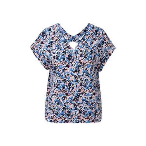 s.Oliver top with all over print with open back multi