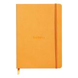 Rhodiarama Rhodia Rhodiarama Notizbuch A5 orange, 80 Blatt Dot-Lineatur, Papier elfenbein 90g, mit Gummizugverschluss