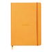 Rhodiarama Rhodia Rhodiarama Notizbuch A5 orange, 80 Blatt Dot-Lineatur, Papier elfenbein 90g, mit Gummizugverschluss