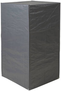 Merkloos 2x Grijze afdekhoezen/beschermhoezen voor gestapelde stoelen 140 x 75 x 70 cm - Tuinsethoezen
