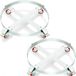 Plateau roulant pour fûts - Set de 2 - 250 L - Diamètre intérieur 60,7 cm - Quatre roulettes pivotantes avec frein - Capacité de charge 454 kg - Acier au carbone