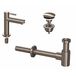 Ink Panda Ink 1A fonteinkraan opbouw met open waste en sifon Brushed nickel 9902405