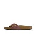 Birkenstock Madrid Big Buckle Pepper Nubuck Dames Slippers Bordo Maat 37