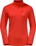 Jack Wolfskin Kolbenberg HZ W 1710791-3033, Vrouwen, Oranje, Fleece, maat: M