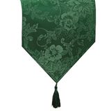 Elrene Home Fashions Jacquard Holiday Tafelloper, Polyester, Groen, 13" x 70"