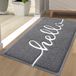 Sans marque Tapis de porte, pour intérieur et extérieur, attrape-saleté antidérapant, tapis d'extérieur lavable pour porte d'entrée, entrée, jardin, 44x76cm