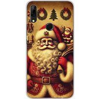 Huawei P Smart Z Pere Noel Vintage Bedrukt Siliconen Hoesje