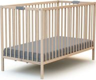 WEBABY FLEX Babybed, opvouwbaar, 60 x 120 cm, massief beuken, reisbed