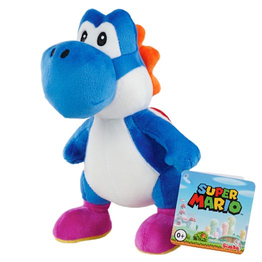 Super Mario Knuffel van blauwe Yoshi