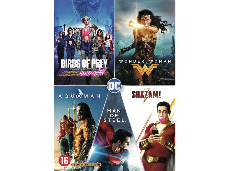DC 5 Movie Collection - DVD - 5 Films - Margot Robbie, Gal Gadot, Jason Momoa, Henry Cavill