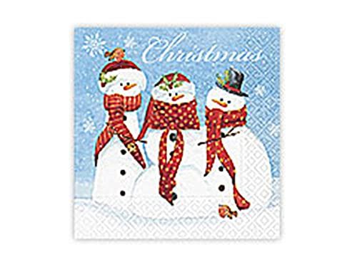 Paper Design SERV.LUNCH FAMILY SNOWMAN 33 x 33 cm. -20u.-