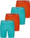 Happy Shorts Heren Boxershorts Met Lange Pijpen Boxer Briefs 4-Pack Neon Groen/Oranje - Maat M