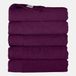 The One Serviette de bain - 70x140 cm - 5 pièces - Qualité hôtelière - 450 g/m² - 100% Coton peigné - Prune