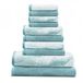 Premium Kwaliteit 100% Katoen Marmeren Effect 10-Delige Toiletset