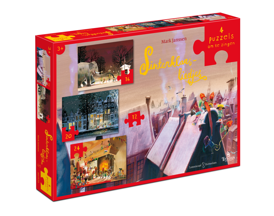 Tucker's Fun Factory Sinterklaasliedjes - Mark Janssen Puzzel (12+16+20+24 stukjes)