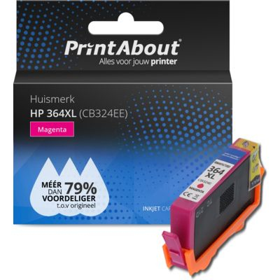 PrintAbout   Huismerk HP 364XL (CB324EE) Inktcartridge Magenta Hoge capaciteit