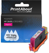 PrintAbout Huismerk HP 364XL (CB324EE) Inktcartridge Magenta Hoge capaciteit