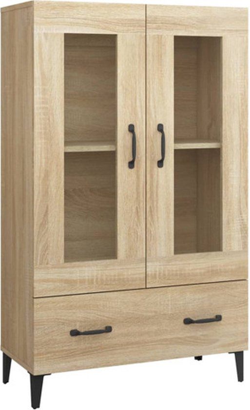 vidaXL Hoge kast 70x31x115 cm Sonoma eikenhout