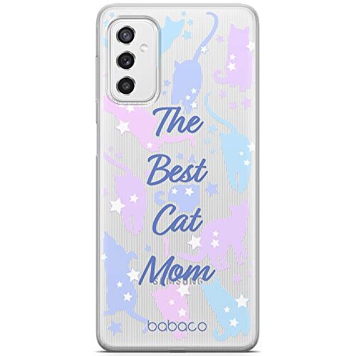 BABACO ERT GROUP mobiel telefoonhoesje voor Samsung M52 5G origineel en officieel erkend Babaco patroon Cats 017 optimaal aangepast aan de vorm van de mobiele telefoon, gedeeltelijk bedrukt