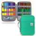 Étui pour 96 crayons de couleur et marqueurs - Grande capacité - Vert