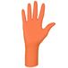 GIMA Nitril-onderzoekshandschoenen, beschermende handschoenen, wegwerphandschoenen, niet steriel, poedervrij, groot, oranje, 21823