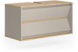 Vicco Edelin Meuble sous lavabo – 100 x 50 cm avec 2 tiroirs Cachemire
