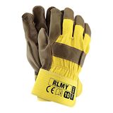 RLMY beschermende handschoenen, geel donker kleur, 10 afmetingen, 12 stuks