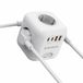 Remodius® Power Dock – Prise avec USB C et Interrupteur – 4 Prises & 4 Ports USB (2x USB-C, 2x USB-A) – Charge Rapide 30W – Câble 2M – Protection contre les Surcharges – Powercube pour Bureau & Espace de Télétravail – Multiprise – Cube