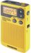 Merkloos Draagbare Digitale AM/FM Radio Zakradio met Weeralarm - Geel