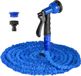 Merkloos 15 m flexibele uitbreidbare tuinslangpijp met 8 patronen sproeikop - lekvrije zwaar belastbare waterslang voor tuin - blauw