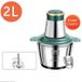 Style Hachoir à viande et moulin électrique - Modèle Style C-2L - 2 litres - Inox - 2 vitesses - Multifonctionnel - 220–240 V