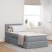 Maison Exclusive - Lit coffre avec matelas, gris clair, 100 x 200 cm, velours