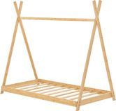 en.casa Kinderbed Vimpeli tipi bamboe 90x200 cm houtkleurig