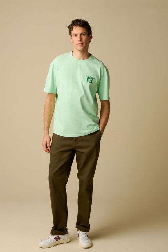 Sissy-Boy Donkergroene mid-rise chino